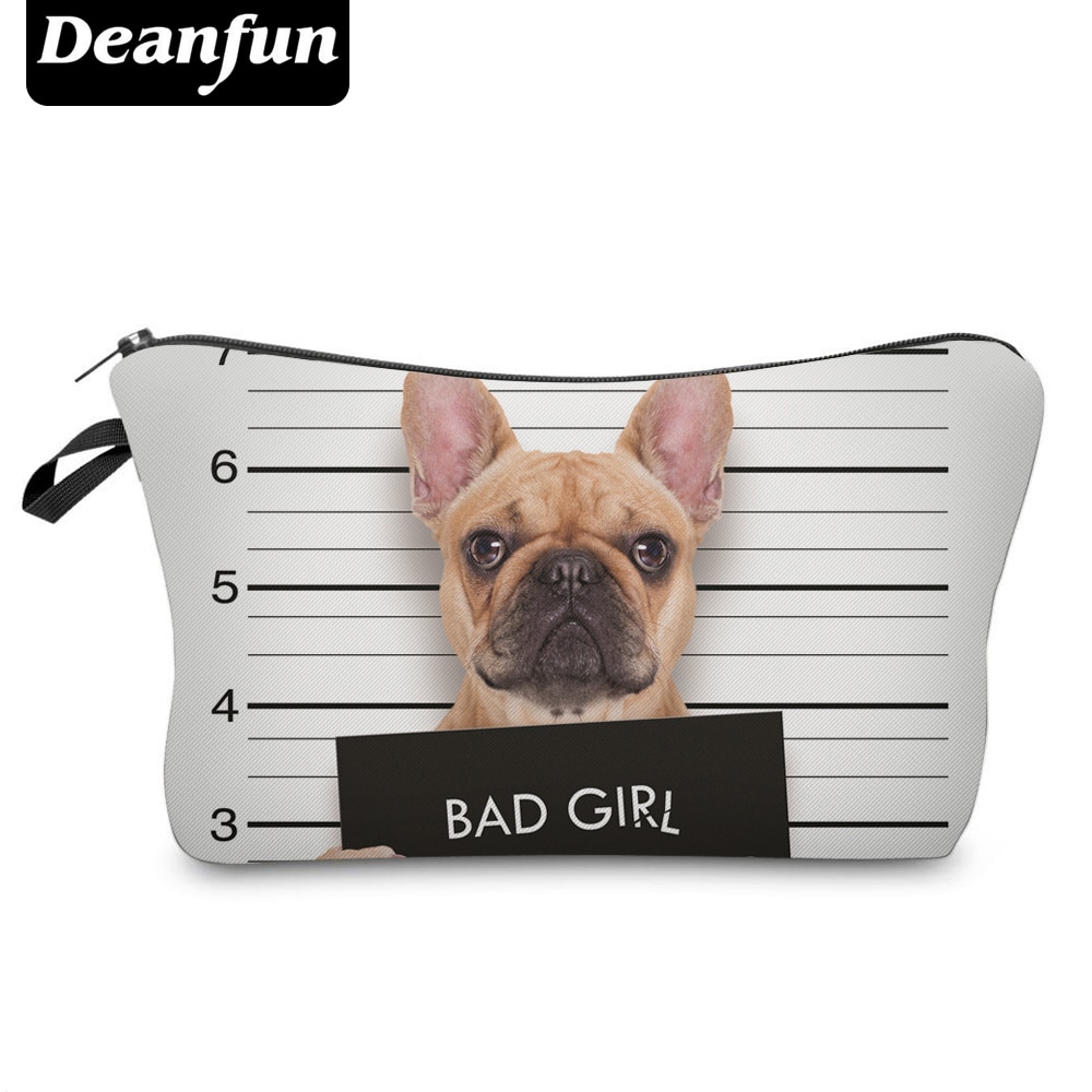 Deanfun 3D Gedruckt Kosmetik Taschen Nette Mops Frauen machen-hoch Organizer Notwendigkeiten für Reisen 50903