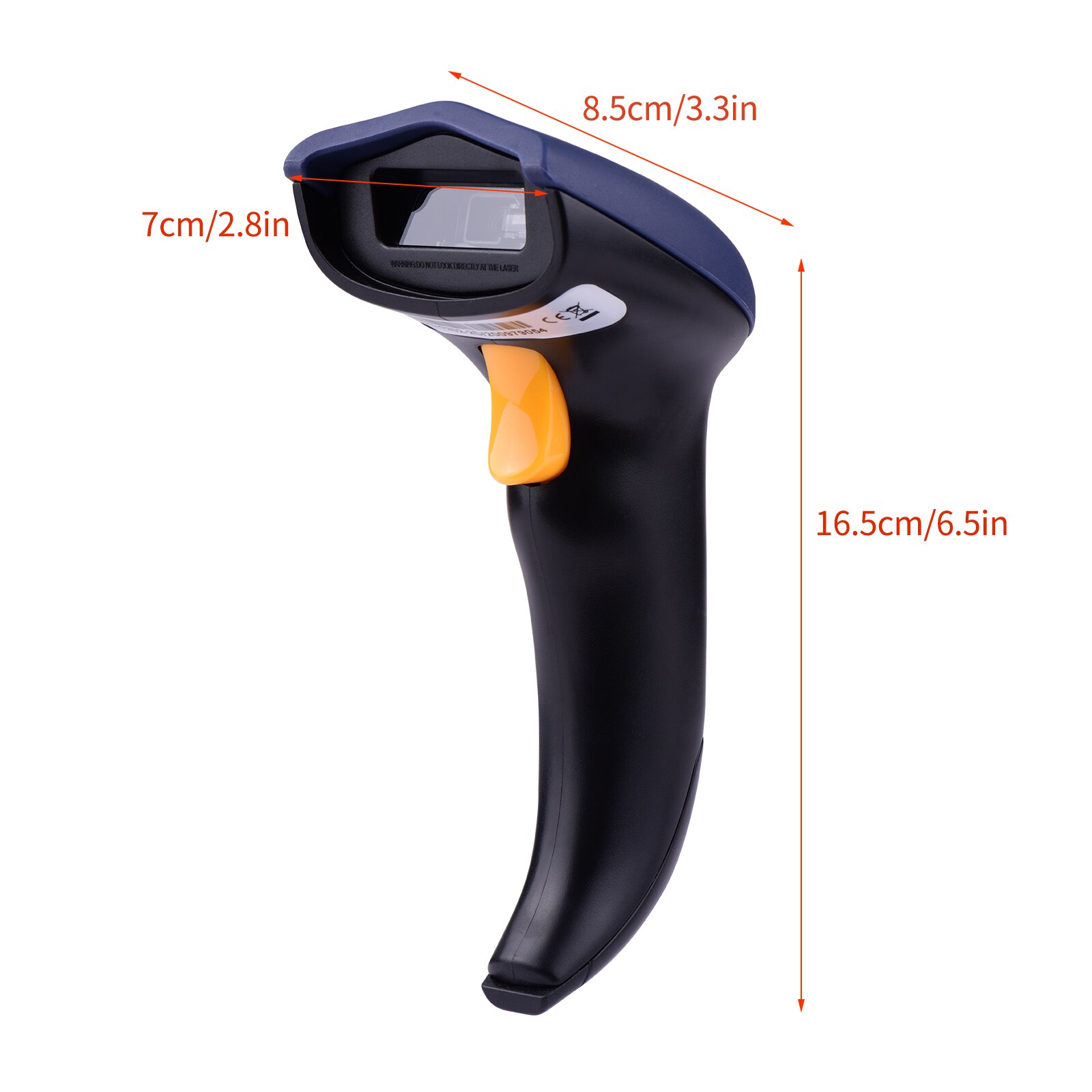 Aibecy Handheld USB Wired 1D2D/QR Barcode Scanner Bar Code Reader Manual Trigger/Auto Continuous Scanning Support Screen Code: SC-1202-2D