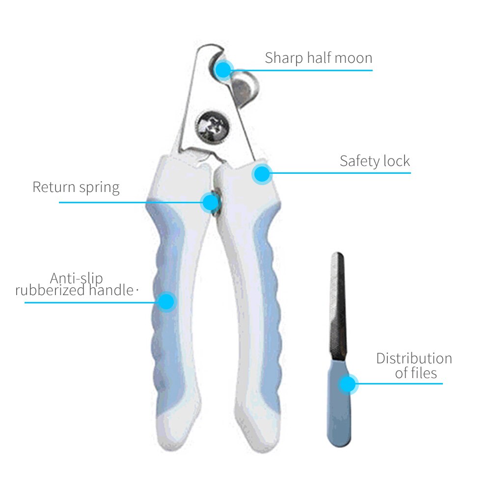 Animal Claw Scissor Clipper Grooming Tools Dog & Cat Pets Nail Clippers Nail Toe Cut Safe Dog Nail Clippers With File