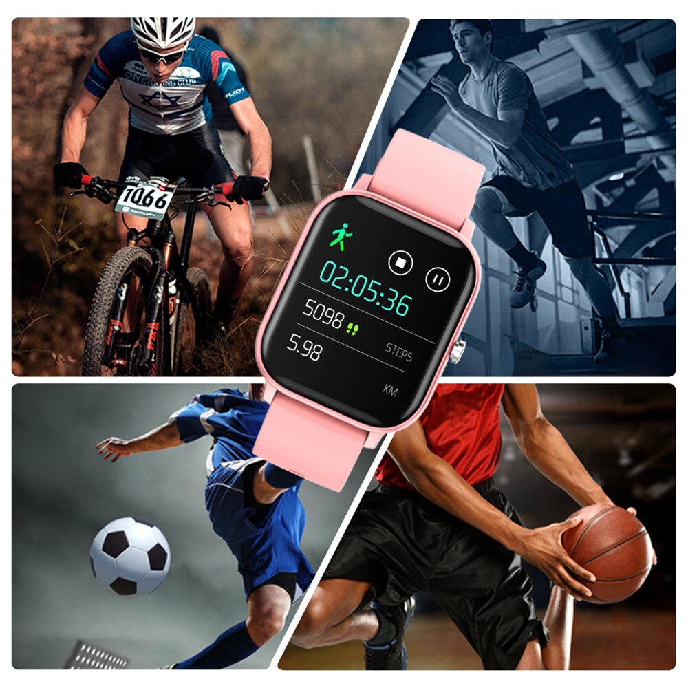COLMI P8 1.4 inch Smart Watch Men Full Touch Fitness Tracker Blood Pressure Smart Clock Women GTS Smartwatch fitness