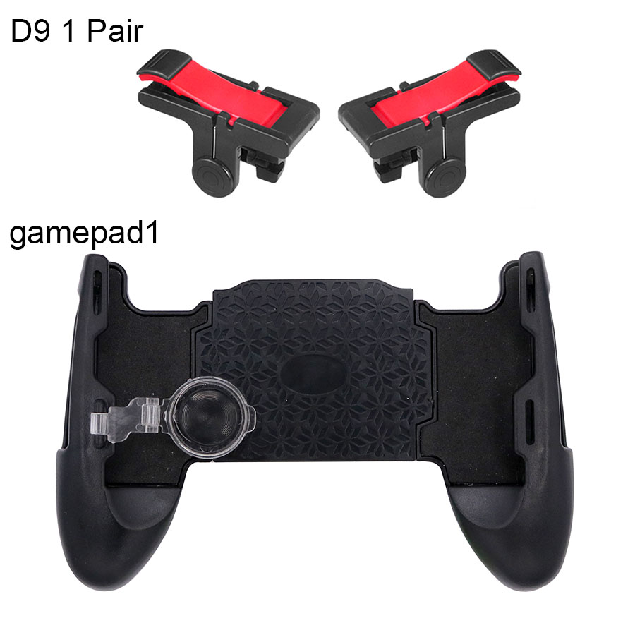 HEYNOW spiel controller Griff halter gamepad Für iphone L1/R1 Shooter Trigger Feuer Taste Ziel Schlüssel Schießen für PUBG messer Heraus: D9 and gamepad1