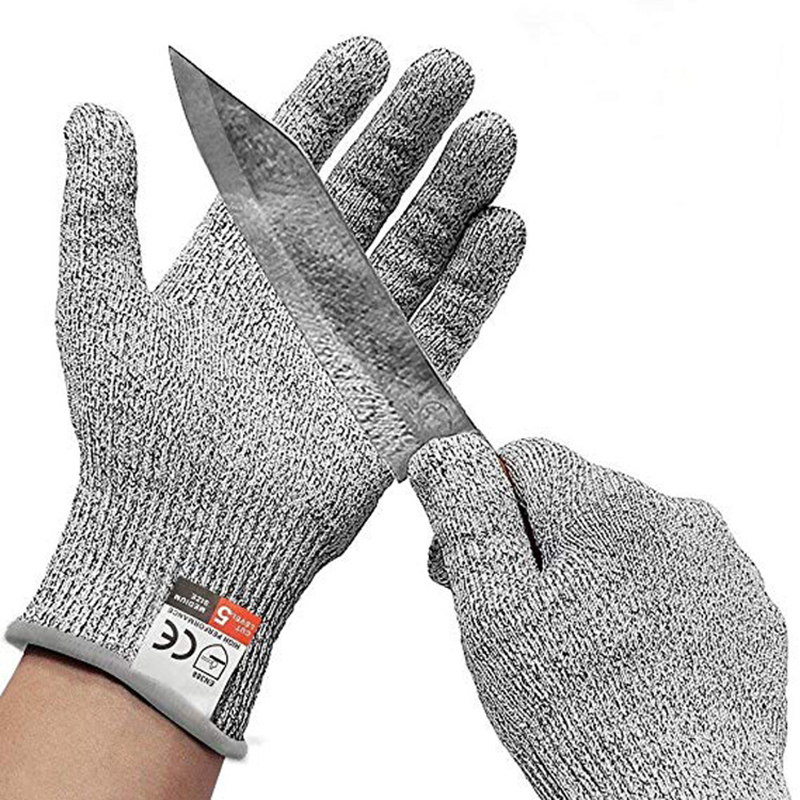 1 Piece Level 3-5 HPPE Cut Resistant Anti-Puncture Work Protection Fingerless Arm Sleeve Guard Cover: Glove / 20cm