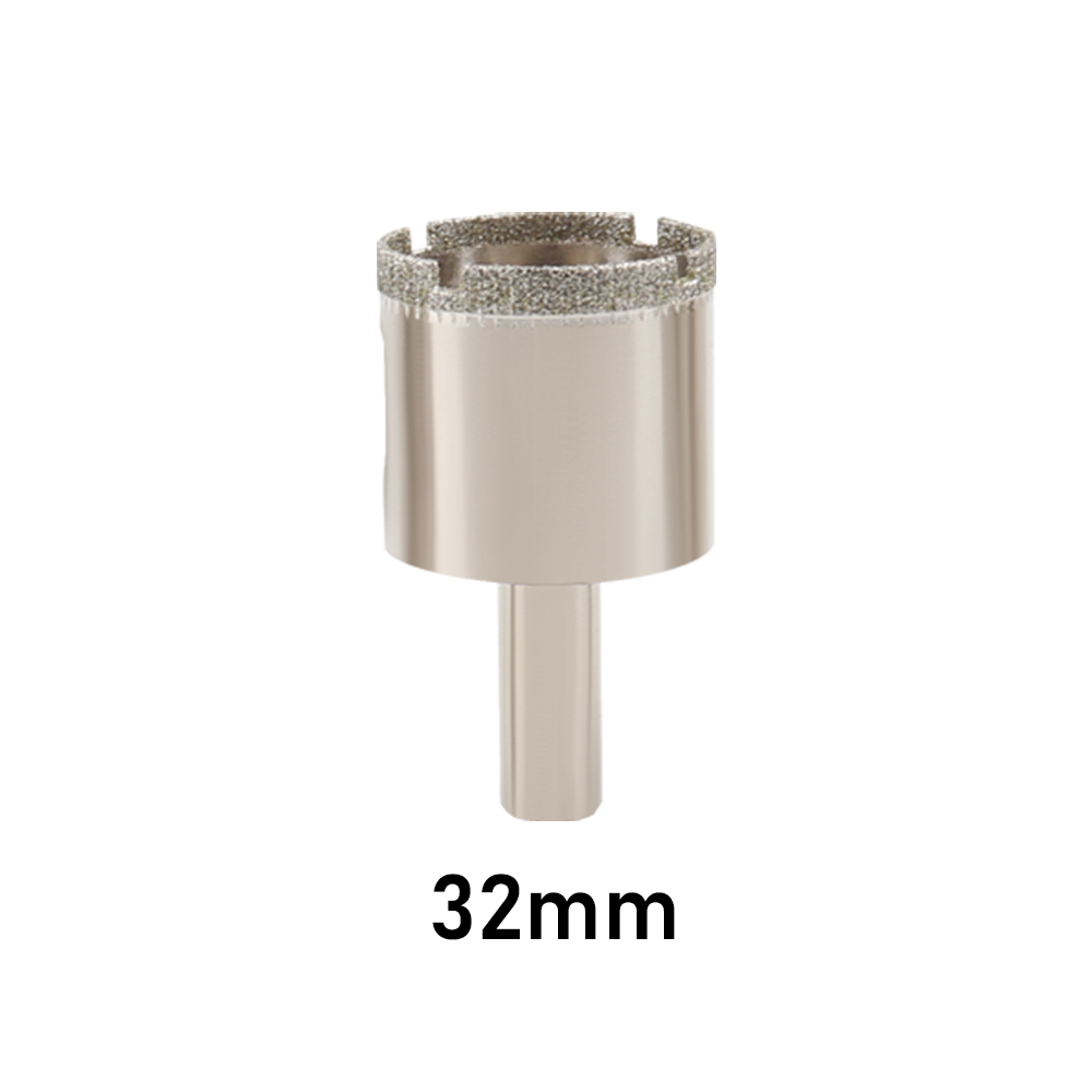 1Pc 3-100mm Sega a tazza per vetro Punte da trapano rivestite diamantate corona di perforazione per utensili elettrici in ceramica di marmo per piastrelle: Grigio scuro