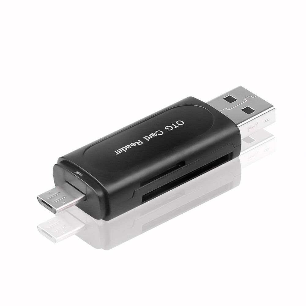 Lector de tarjetas Micro SD OTG, alta velocidad, USB 3,0 + tipo C + Micro USB, para teléfono inteligente, adaptador Micro SD, unidad Flash: USB With Micro USB