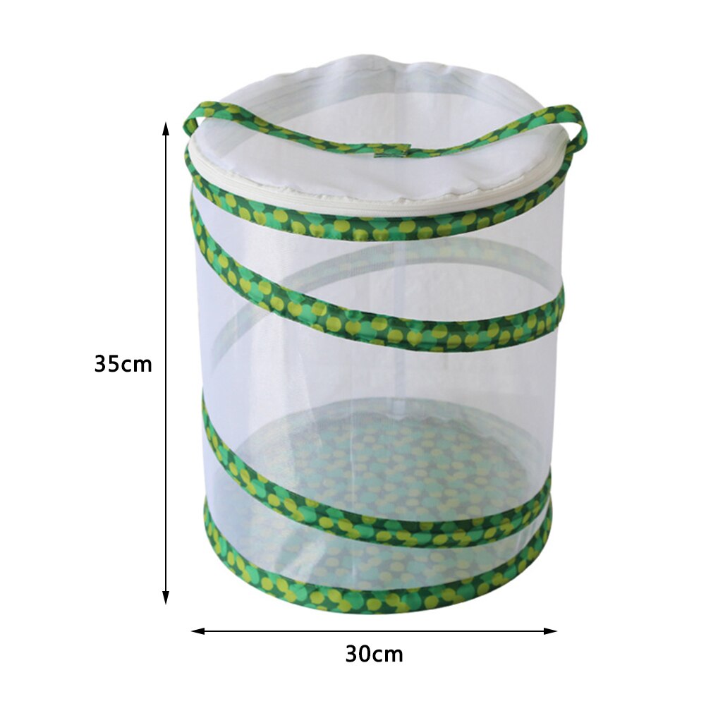 Breeding Display Box Insect and Butterfly Habitat Cage Mesh Terrarium Pop-up Cage Novelty Habitat Feeding System Part