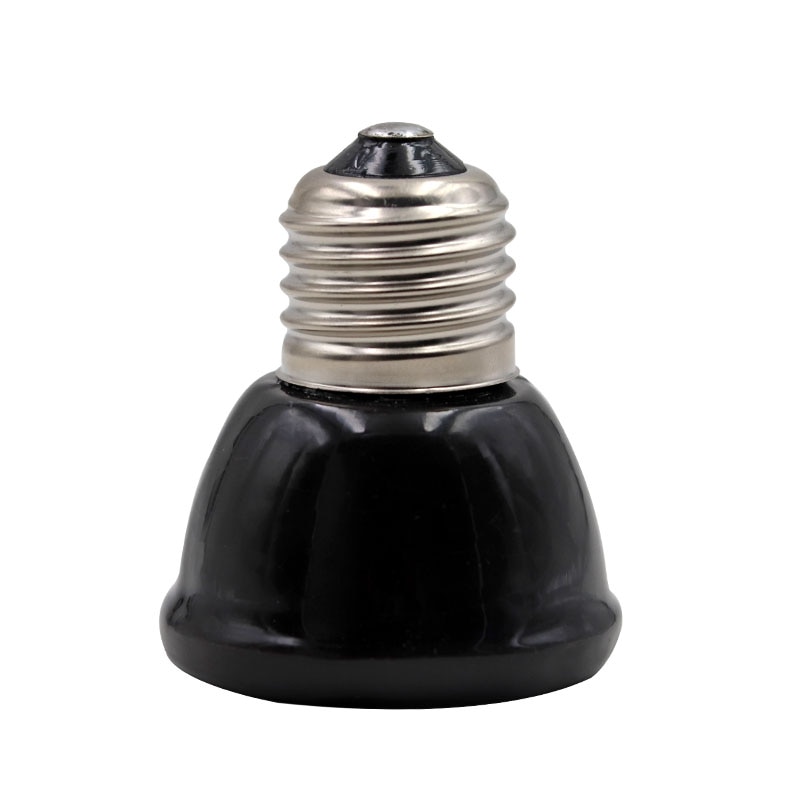 E27 25w 50w 75w 100w kæledyr varmelampe sort infrarød keramisk emitter varmepære kæledyr ruger krybdyr lampe 220-230v: D 100w
