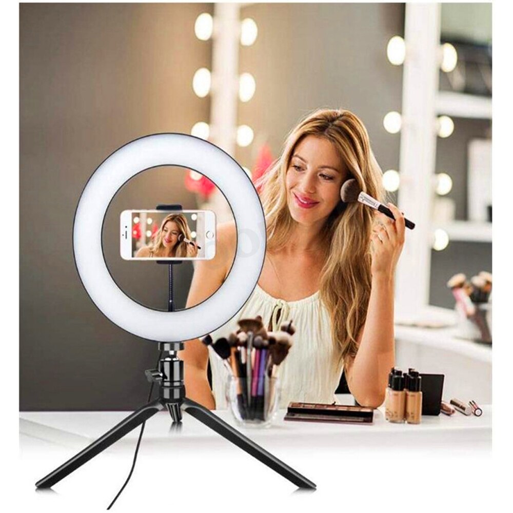 Telefoon Led Light Ring Selfie Ring Lamp Fotografie Video Live Studio Vulling Light Photo Voor Smartphone