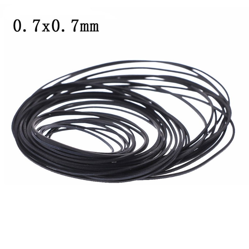 50 Stuks/100 Stuks Rubberen Riemen Voor Cassettespelers Dvd Platenspelers Veelzijdige En Duurzame Cassettespeler Riemen 0.7X0.7Mm