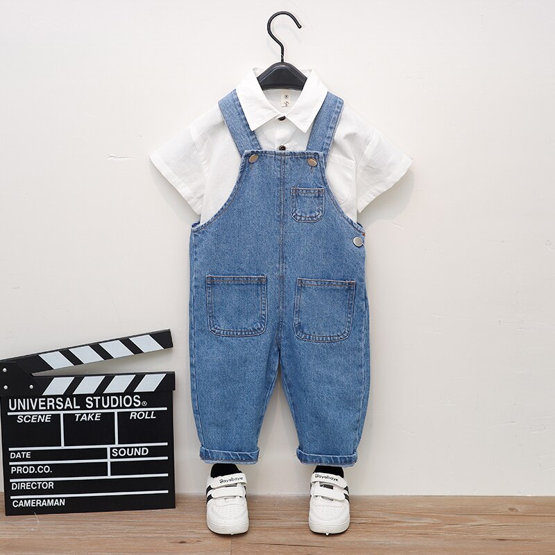 Boys Overalls Jeans Spring Kids Clothing Denim Overalls Pants Cowboy Jumpsuit Bib Pants Kids Baby Overalls 2 4 5 6