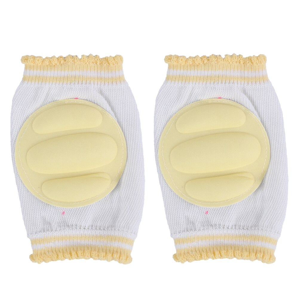Unisex Baby Baby Peuter Kruipen Kniebeschermers Veiligheid Kussen Protector Pad: YELLOW