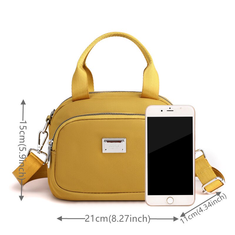 Vrouwen Messenger Bags Nylon Koppelingen Luxe Tote Packet Vrouwelijke Vintage Schouder Crossbody Tas Dames Handtas