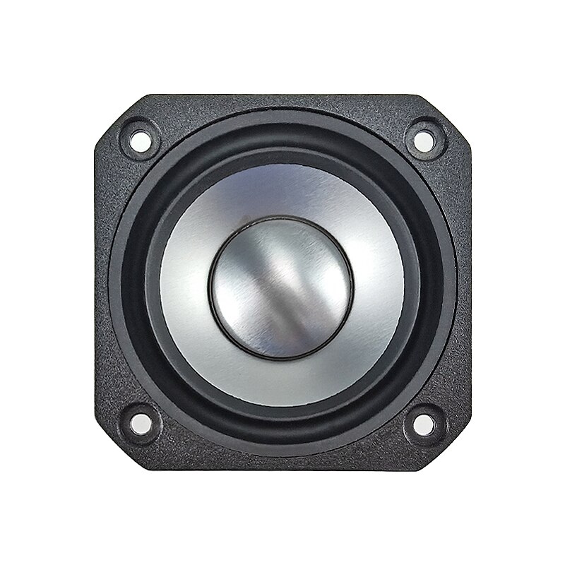 Altavoz cuadrado de neodimio de rango completo, 2,5 pulgadas, cono de aluminio anodizado, 25 núcleos, Bobina de voz, Tweeter, bajos medios, 103HZ, 20W