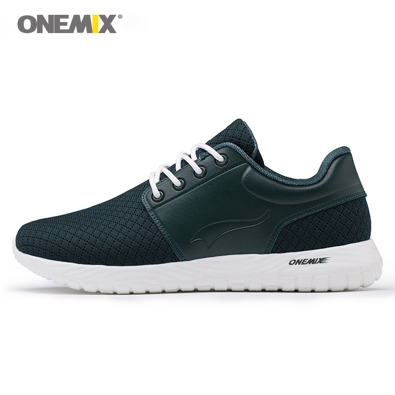 Onemix-Zapatillas de correr para hombre, zapatillas deportivas de malla transpirable, ligeras, con amortiguación DMX, para caminar al aire libre, novedad