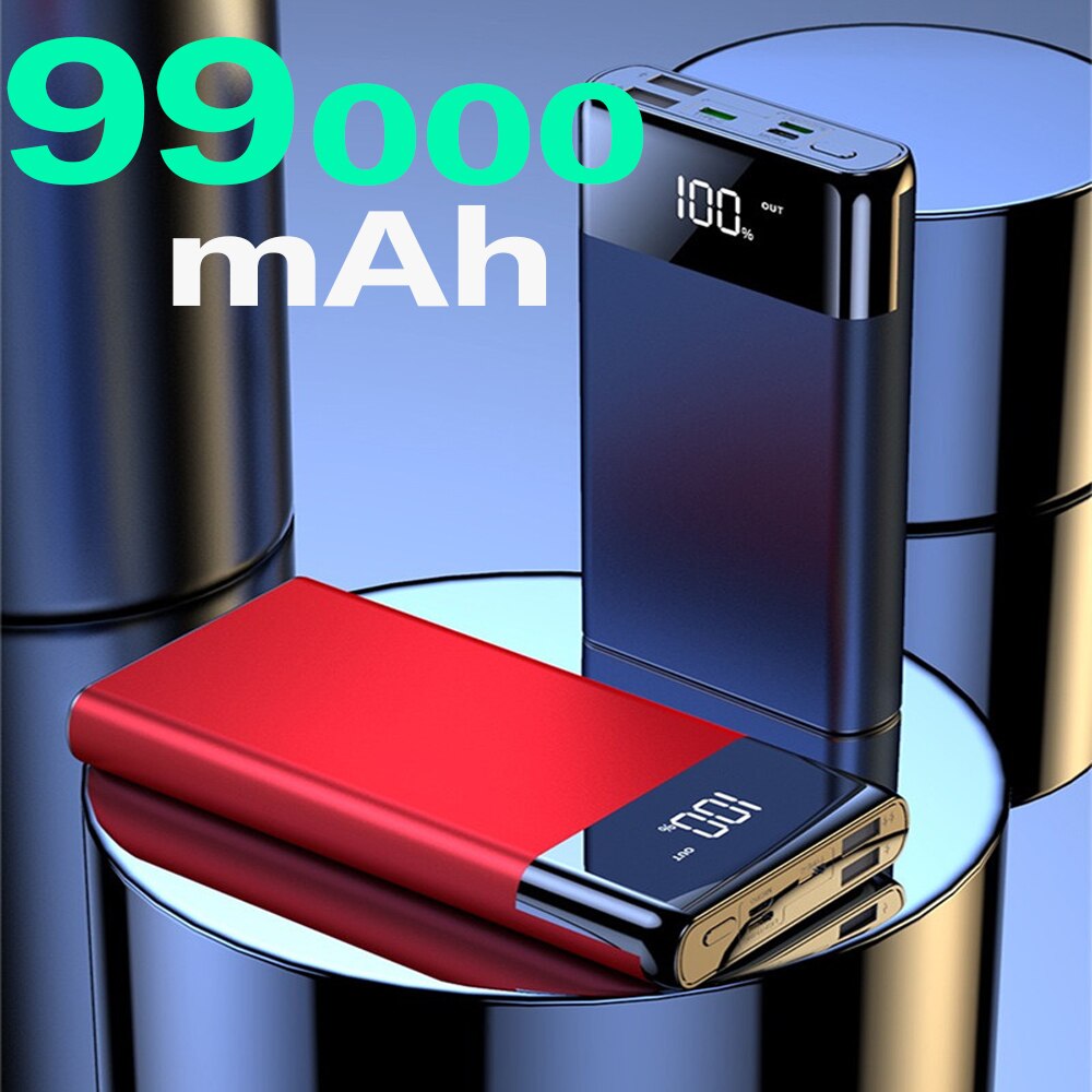 Powerbank 99000 Mah Draagbare Opladen Poverbank Mobiele Telefoon Externe Batterij Oplader Powerbank 99000 Mah Voor Xiaomi Mi