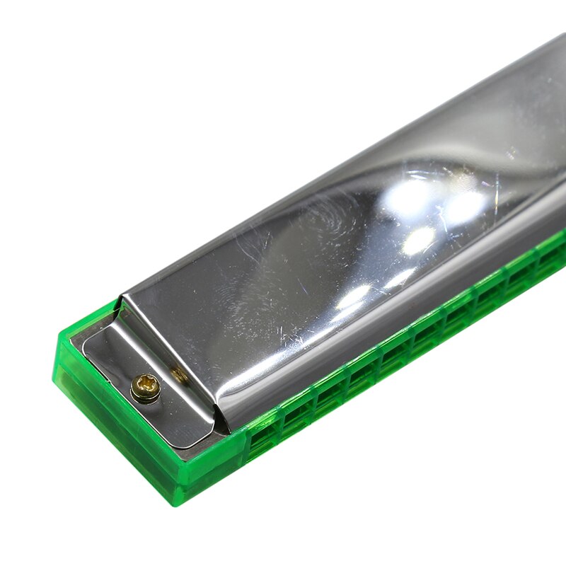 24 Hole Harmonica Double Row Copper Core Harmonica For Students Beginners Stainless Steel Musical Instruments Accessory