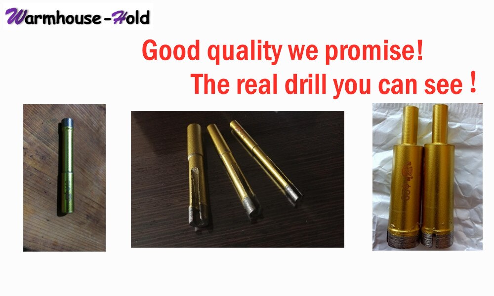 6mm-25mm Gold Diamond Drill Bit Hole Saw Glass Granite Cutter Opener Bits for Marble Granite Tile Ceramic Glass Tile cutter 1PCs