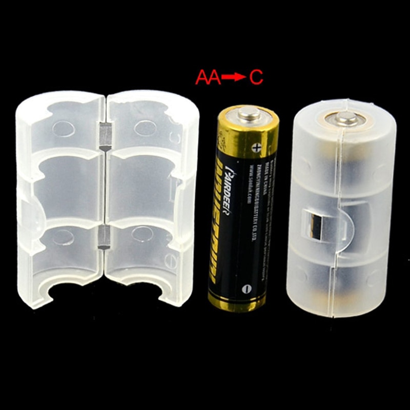 1 set 2AA naar D Cell Battery Adapter Etui Converter Switcher AA naar D Batterijen Adapter AA naar C batterij Box AAA naar AA Size