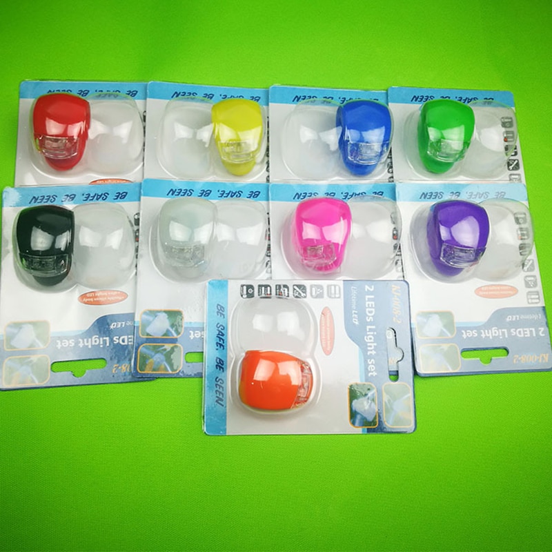 LED Front Rear Wheel Bike Light Frog Light 3 Model Cycling Motorcycle Lamp Bicycle Accessories Outdoor Equipment Silicone