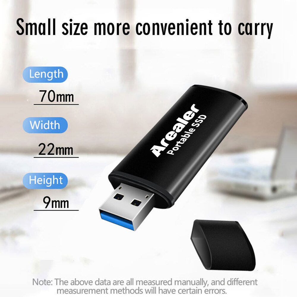 Mini Solid State Drive 128gb 256gb 64gb SSD Solid State USB Flash Disk Solid State Hoge Snelheid opslag voor PC