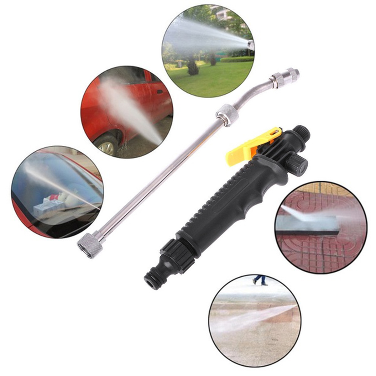 High Pressure Washer Wand Water Gun Power Spray Nozzle Car Washing Garden Water Hose Clean Tool