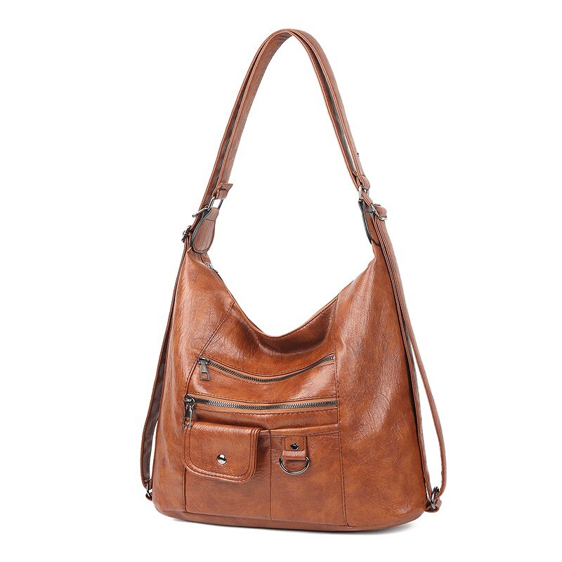 Multi-pocket Handbags PU Leather Shoulder Bags for Women High Capacity Crossbody Bags Bolsa Feminina