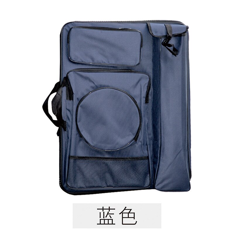 4k skuldre multifunktionel rejseskitse taske kunstpose skitseværktøjer maleri kunstforsyninger til kunstner: Blå