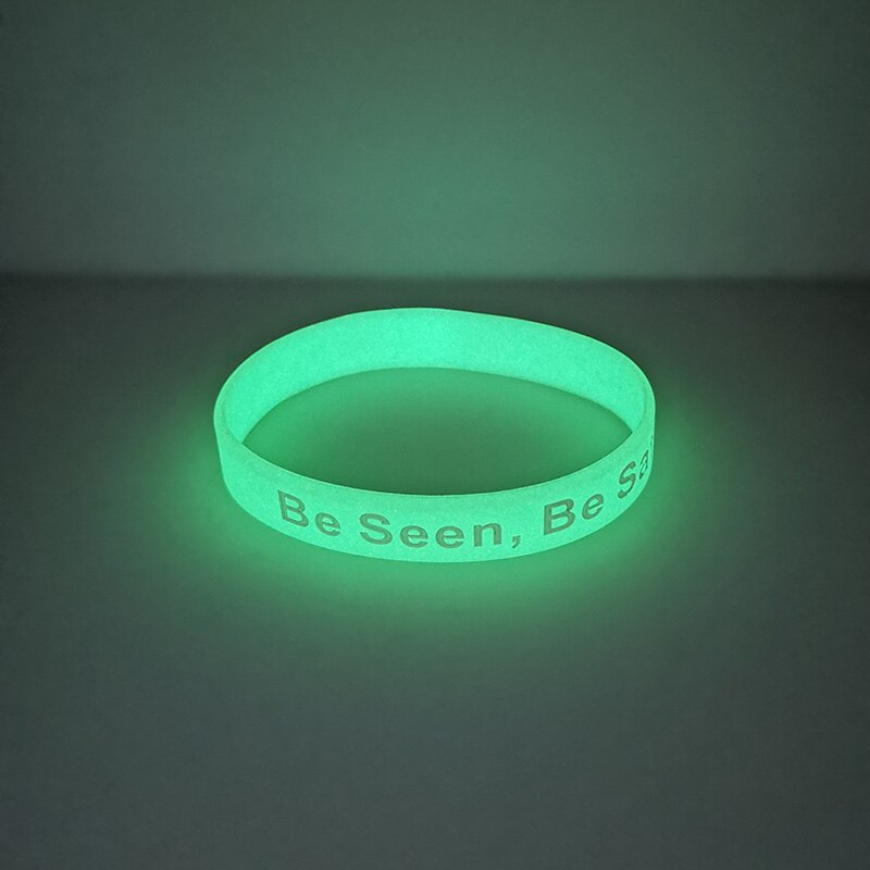 Obh 50 Stuks Worden Gezien Worden Veilig Siliconen Polsbandje Glow In Dark Band Voor Night Runner