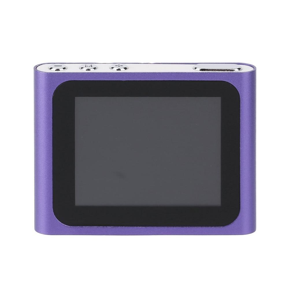 Portable Size 1.8 Inch LCD Screen Display 6th Generation Music Media Video Movie FM Radio MP4 Player Easy Carry