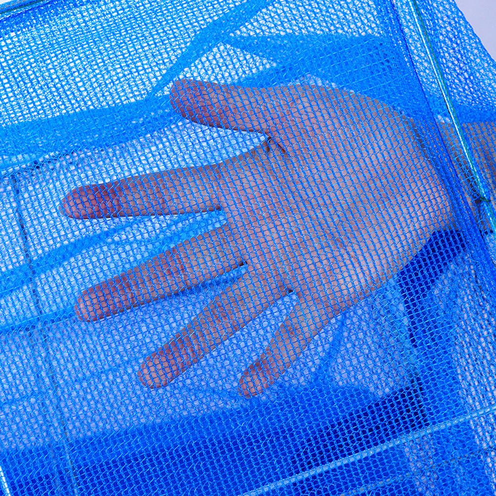 Foldable 3 Layers Drying Fishing Net Rack Hanging Vegetable Fish Dishes Dryer PE Hanger Fish Fishing Net Fishing Tackle