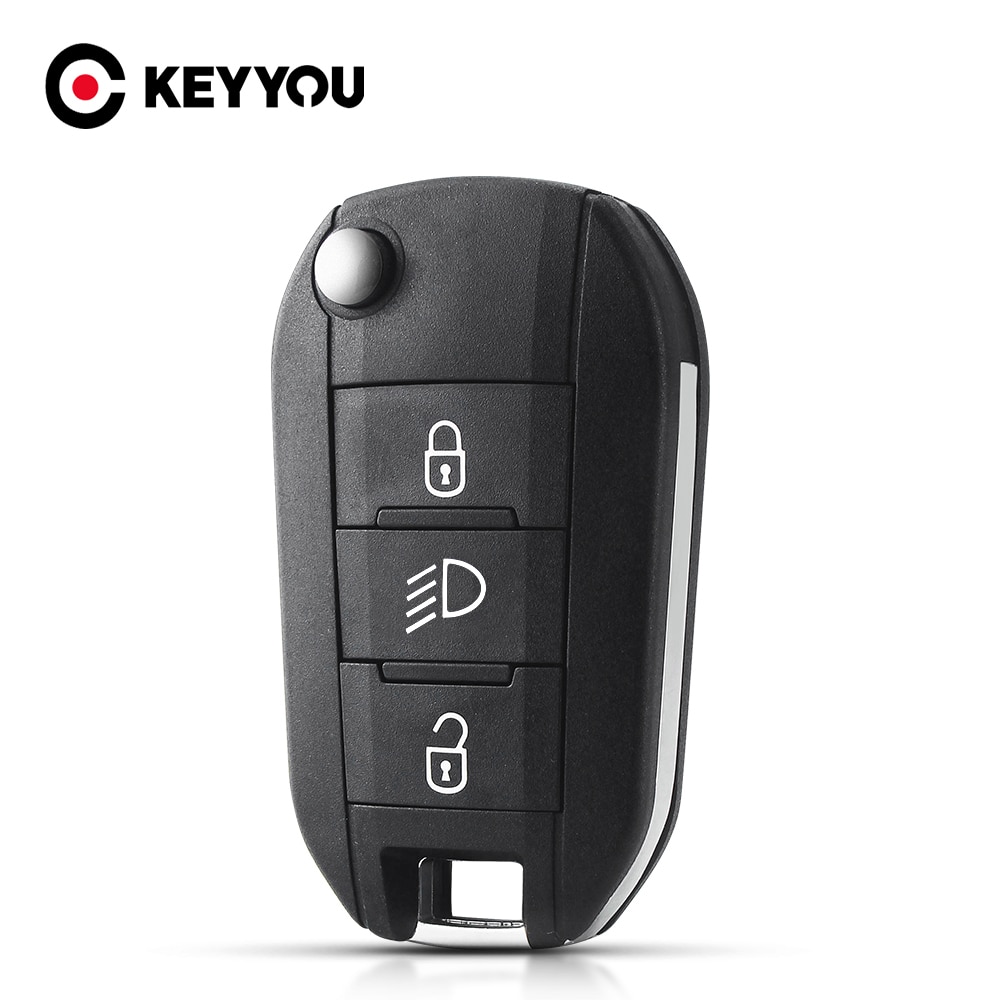 Keyyou til peugeot 208 301 308 5008 508 citroen  c4l hella flush  hu83/va2 uncut blade fjernbetjeningsnøgle skal