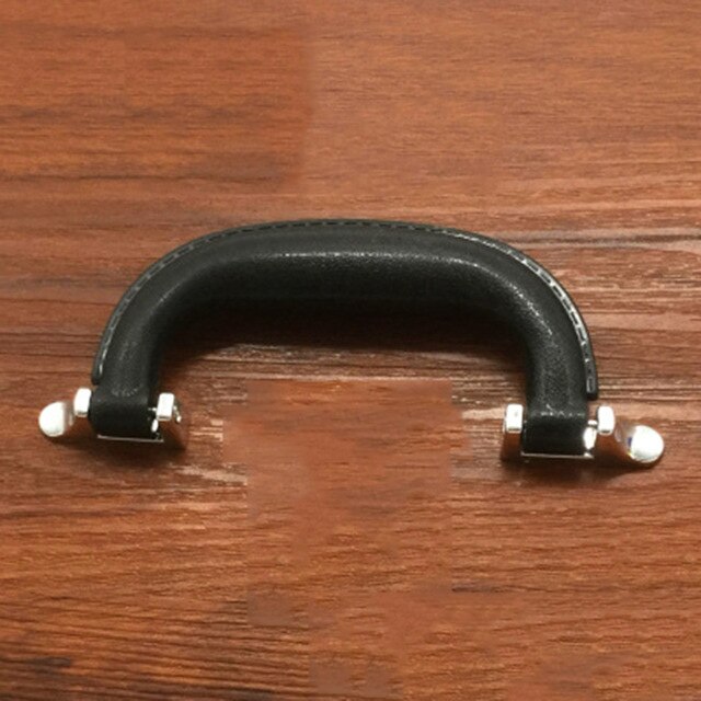 1pc Diy Bag Handle Retro Plastic Suitcase Handle Metal Base Box Frame Parts Bag Luggage Handle Grip Bag Accessories: Black