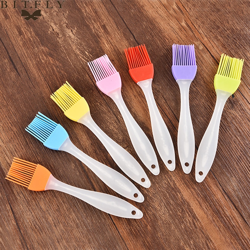 1pcs Silicone Basting Pastry Brush Oil Brushes Baking Bakeware Bread Cake Cook Brushes BBQ Brush Kitchen Safety Baking Tools