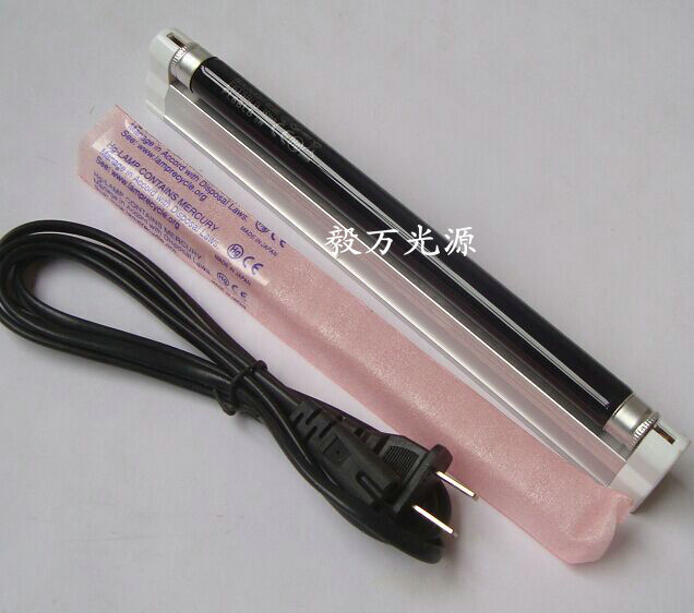 Black inspection tube 6W black ultraviolet lamp F6T5BLB fluorescent detection black light ultraviolet lamp