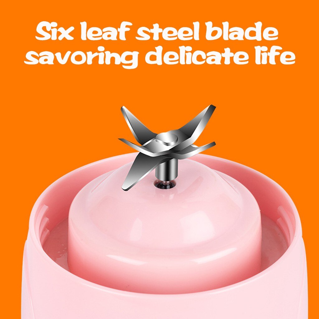 USB Mini Handheld Portable Electric Single Fruit Juicer Blender Rechargeable Cup Kitchen Tool Squeezers Smoothie Maker #30