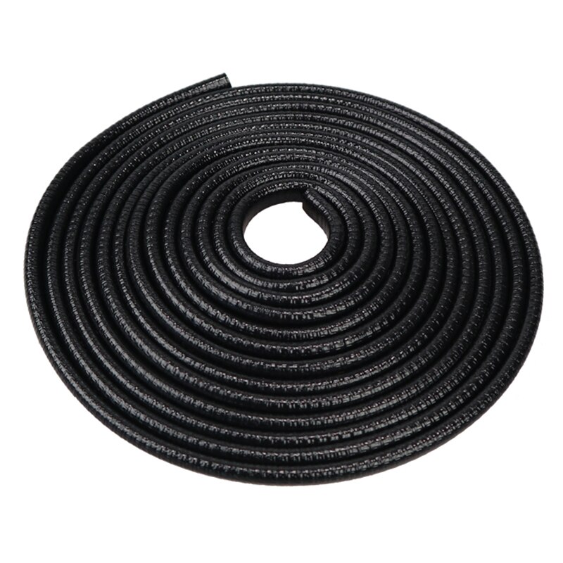 5M Scratch Protetor de Borda Da Porta Do Carro Universal Guarda Guarnição Da Porta do Automóvel Adesivos Decoração Do Carro Tira de Vedação Vedação Da Porta: Black