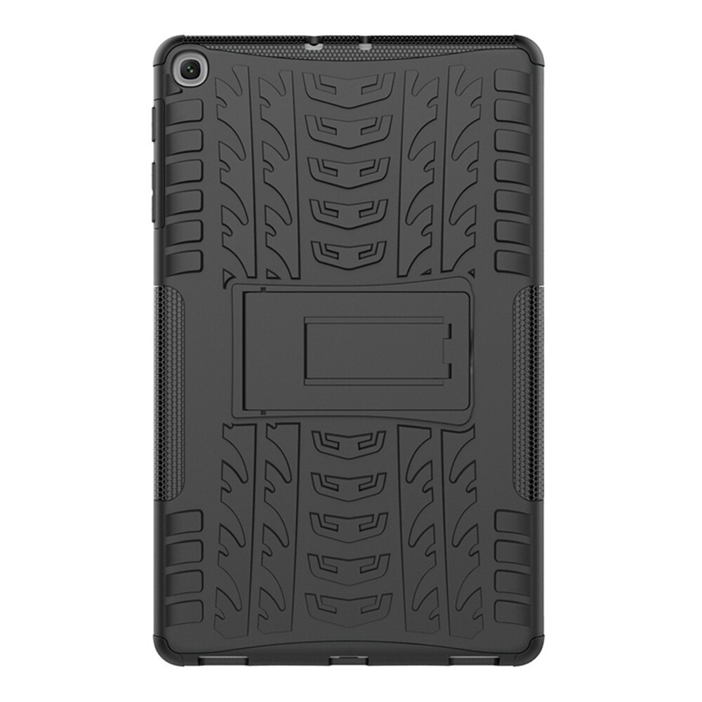 Funda Armor para Samsung T510 Tab A , funda de SM-T515 de 10,1 pulgadas para galaxy sm-T510, Tablet de TPU + PC, funda con soporte: Negro