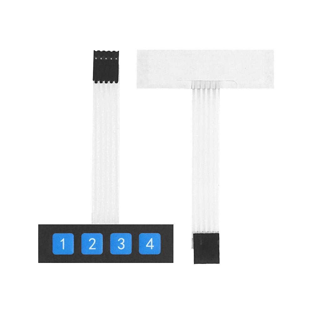 1 2 3 4 12 16 20 Key Button Membrane Switch 1x4 3x4 4x4 4x5 Keys Matrix Array Keyboard Keypad Control Panel DIY Kit For Arduino: Blue
