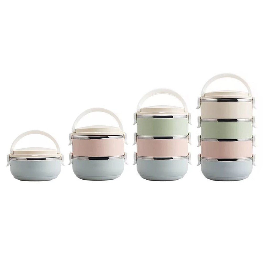 Compact Size Thuis Kantoor Lunchbox Thermische Voedsel Container Bento Box Thermos Rvs Lunchbox Voor Kinderen Draagbare Picknick