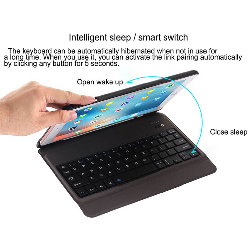 Backlit Detachable Keyboard for iPad 9.7 inch Air Air2 5th 6th 5 6 Case PU Leather Protective Cover for iPad Pro 9.7"