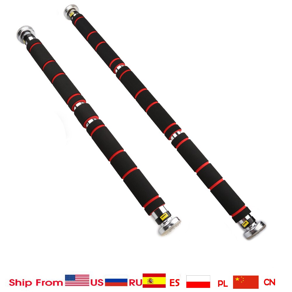 Barras horizontales de colgar en la puerta para deporte en casa, banda de resistencia y tubo ajustables para gimnasia en el hogar, para entrenamiento deportivo y abdominales y dominadas hacia arriba