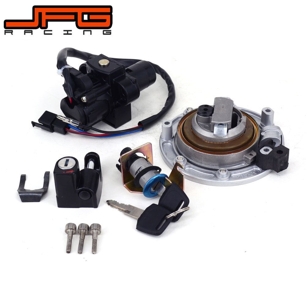 Lockset Ignition Key Switch Fuel Gas Cap Lock Keys For Honda VT250 CB400 1992 1993 1994 1995 1996 1997 1998 CB-1 VFR400