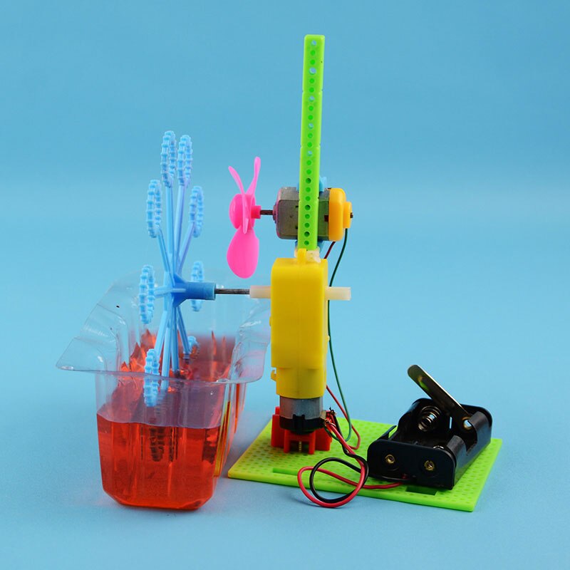 DIY mydło wyrabiane ręcznie maszyna robić baniek mydlanych zestawy montażbyć winnym fizyczne małe wynalazki dla dzieci technologii zabawki edukacyjne prezent urodzinowy