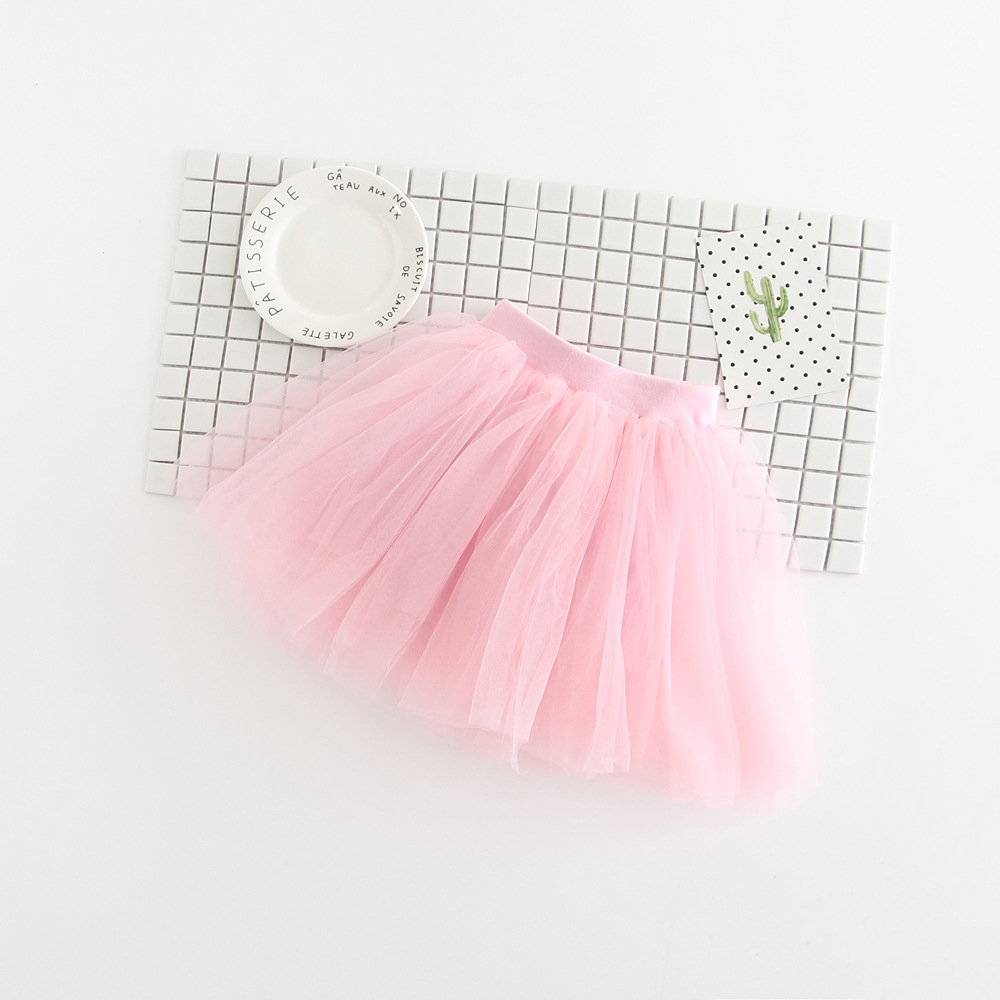 Baby pige net slør nederdel børn sød prinsesse tøj fødselsdag småbørn bold kjole fest kawaii tutu nederdele: Pi / 5