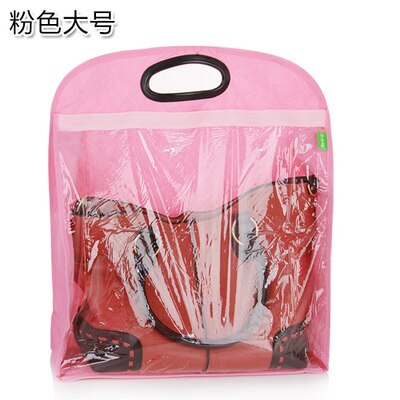 1pcs Handbag Dust Cover Bag Protector Bag Storage dust bag for handbag: L Pink