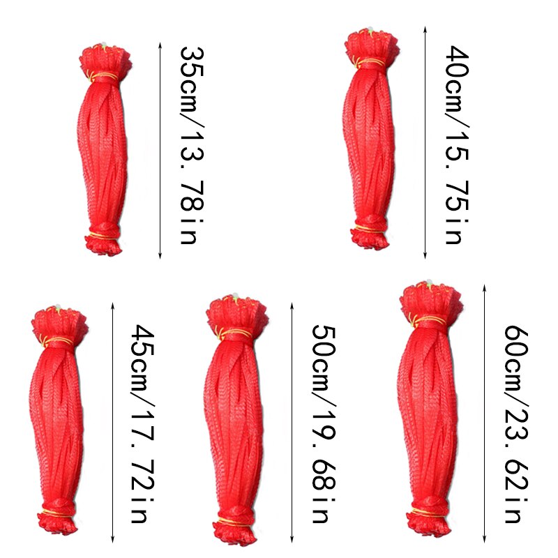 100 Stuks Fruit En Groente Verpakking Netto Nylon Geweven Netje Milieuvriendelijke Verdikte Boodschappentas Tuinieren Netwerk Multi Maten