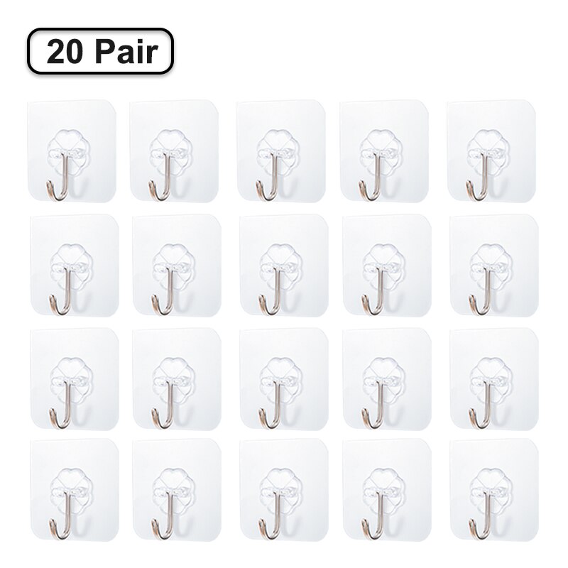 20Pcs 6X6Cm Muur Haken Voor Opknoping Keuken In De