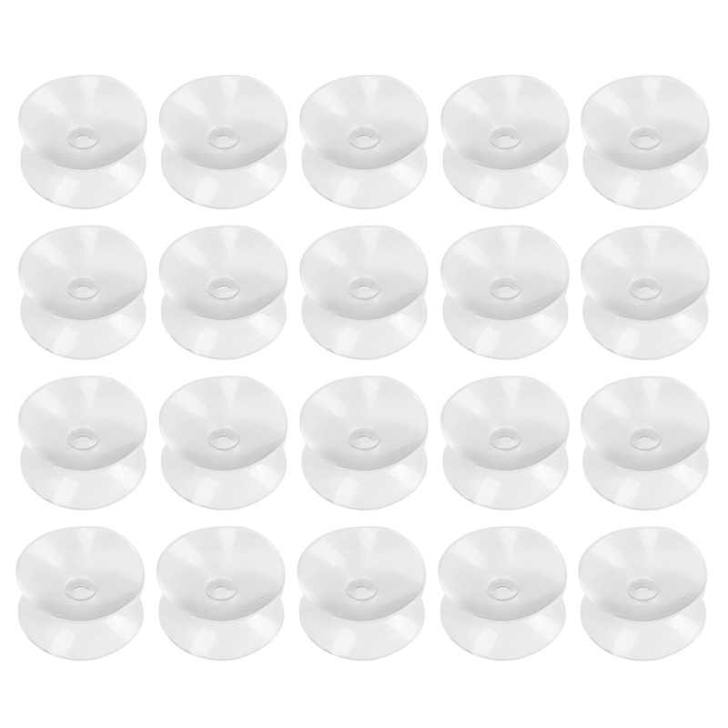 Piutouyar 12-Pack Clear Suction Cups With Rings – 1.2 Inch (30mm) Key Ring Hangers 5 thumbnail image