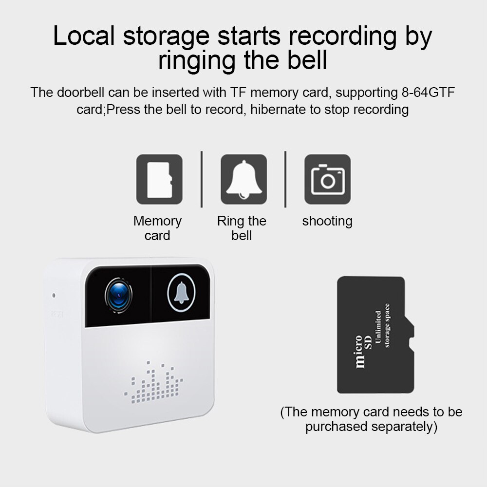 Smart Camera Wireless Doorbell Security Video Wifi Door Bell