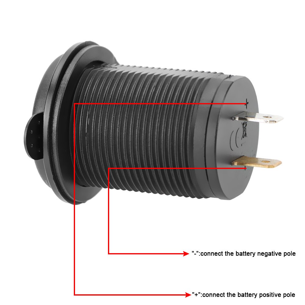Led Light 12-24V Waterdichte Dual Usb Charger Outlet Adapter Stopcontact 3.1A Voor Auto Marine Motorfiets Truck