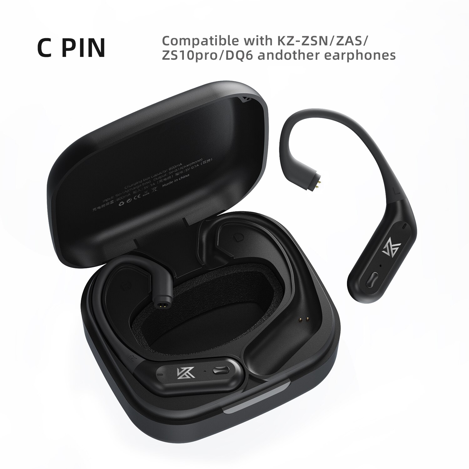 KZ-auriculares AZ09 Pro con gancho para la oreja, cascos inalámbricos auténticos con Bluetooth, compatibles con Monitor 5,1, auriculares con micrófono para juegos: Default Title